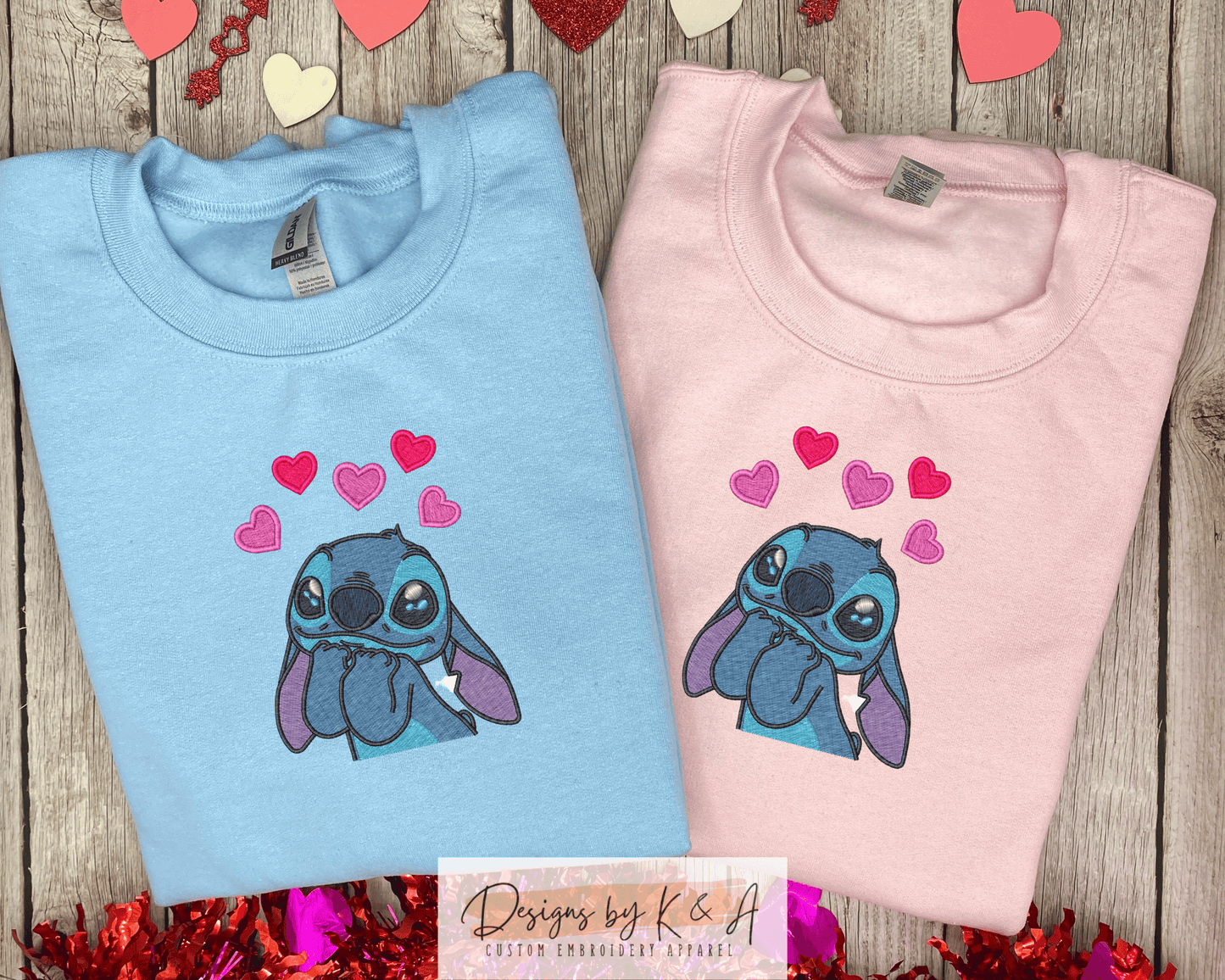 Stitch Heart Embroidered Crewneck